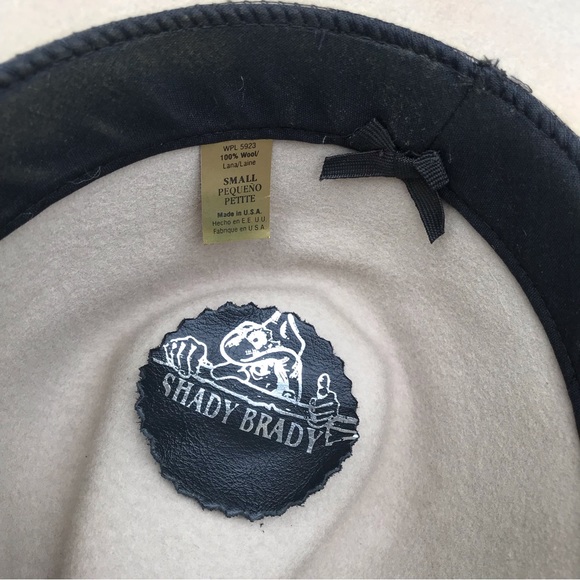 Shady Brady Small Wool Hat Western Ranch Rancher Rope Jute Leather Suede Cowboy - Picture 9 of 12